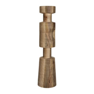 Candelabro Madera de Mango Natural