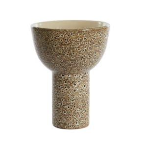 Dish On Base Kavala Ceramics Cream y Black
