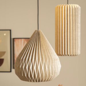 Luminaria colgante Zuki 3 41X41X45 natural foco E27